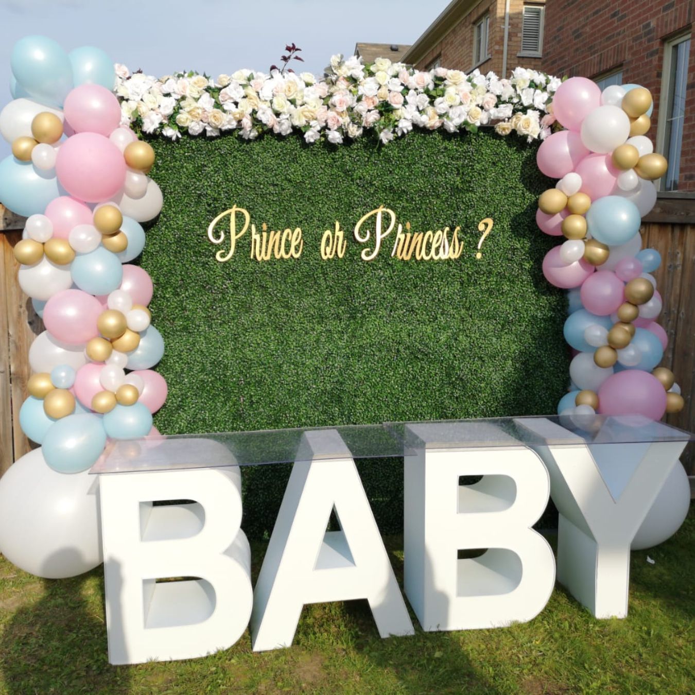 Baby Marquee Block Letters with Table Top
