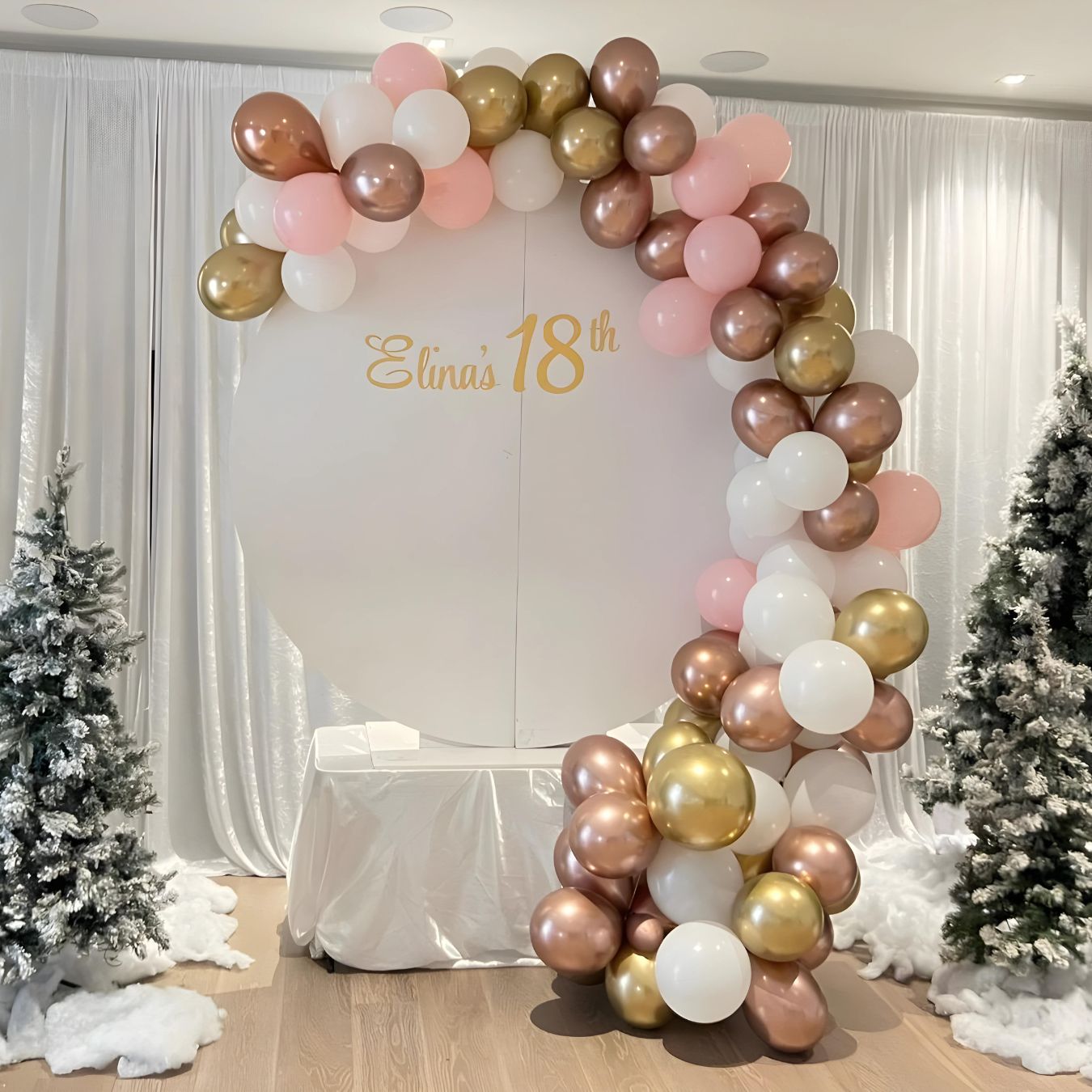 Half Arch Balloon Decor Rental