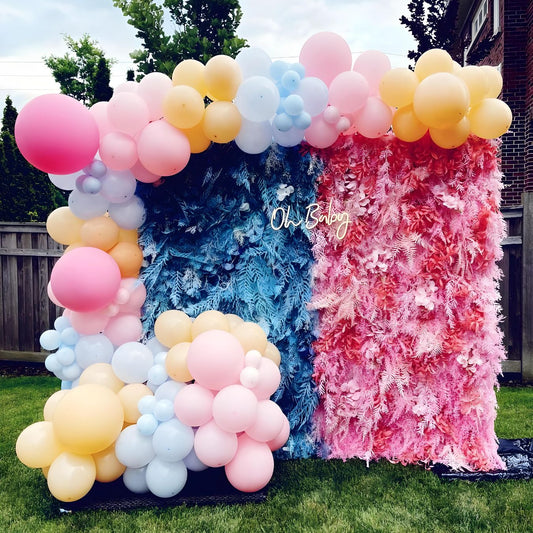 Half Arch Balloon Decor - Balloon Garland Clusters