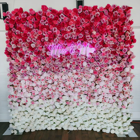Gradient Ombre Flower Wall