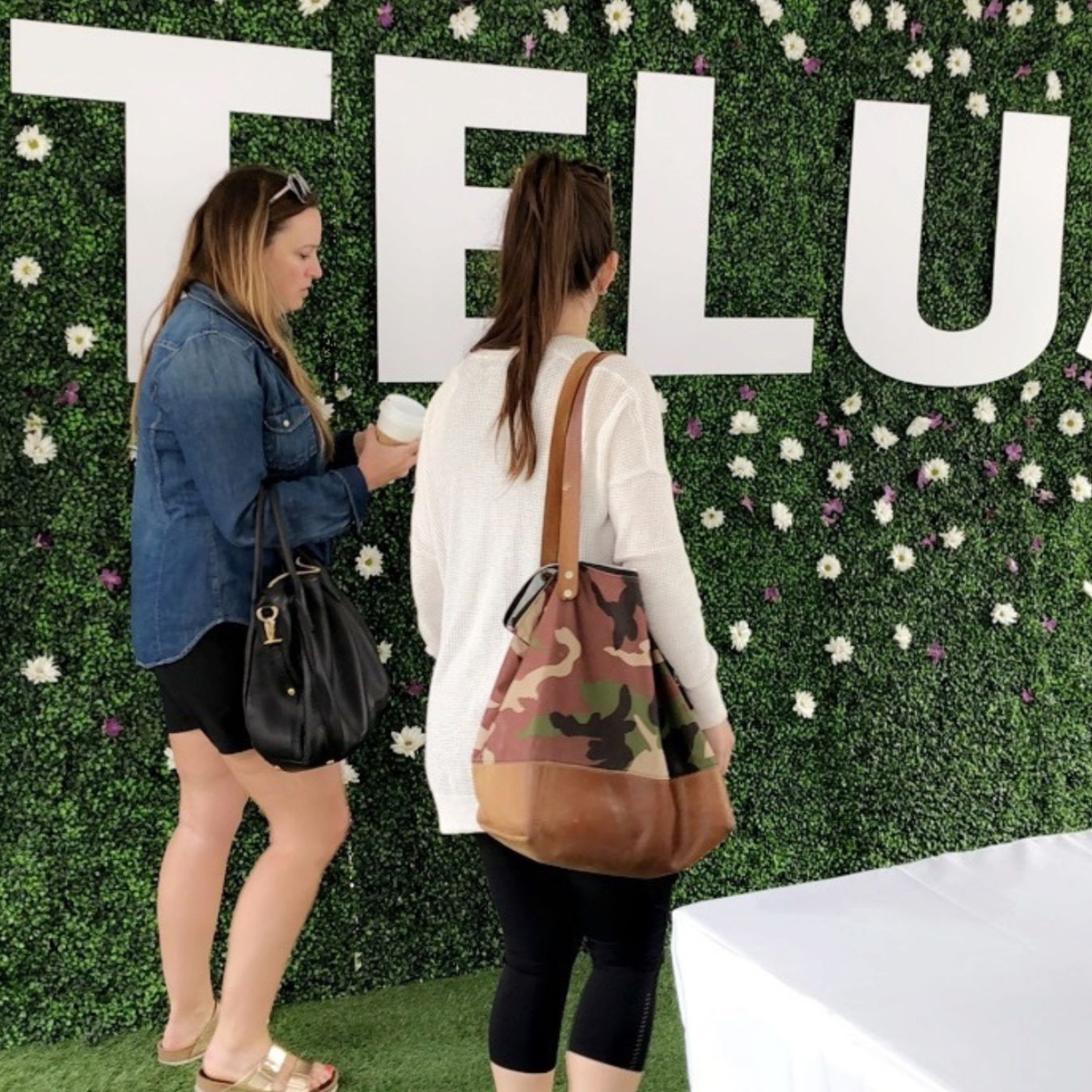 Green Boxwood Flower Wall Rental