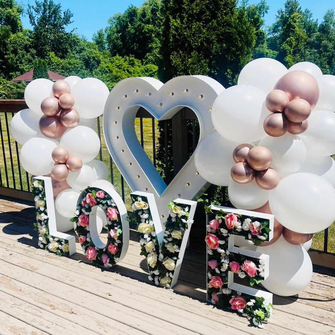 Heart Marquee Sign Rental