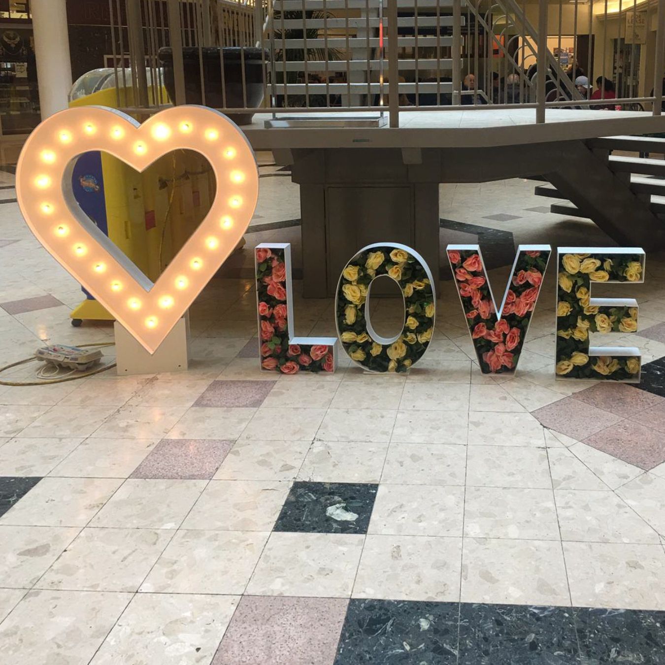 Heart Marquee Sign Rental