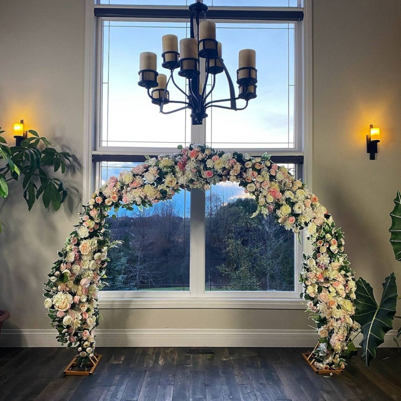 Mixed Flower Ring Archway Rental