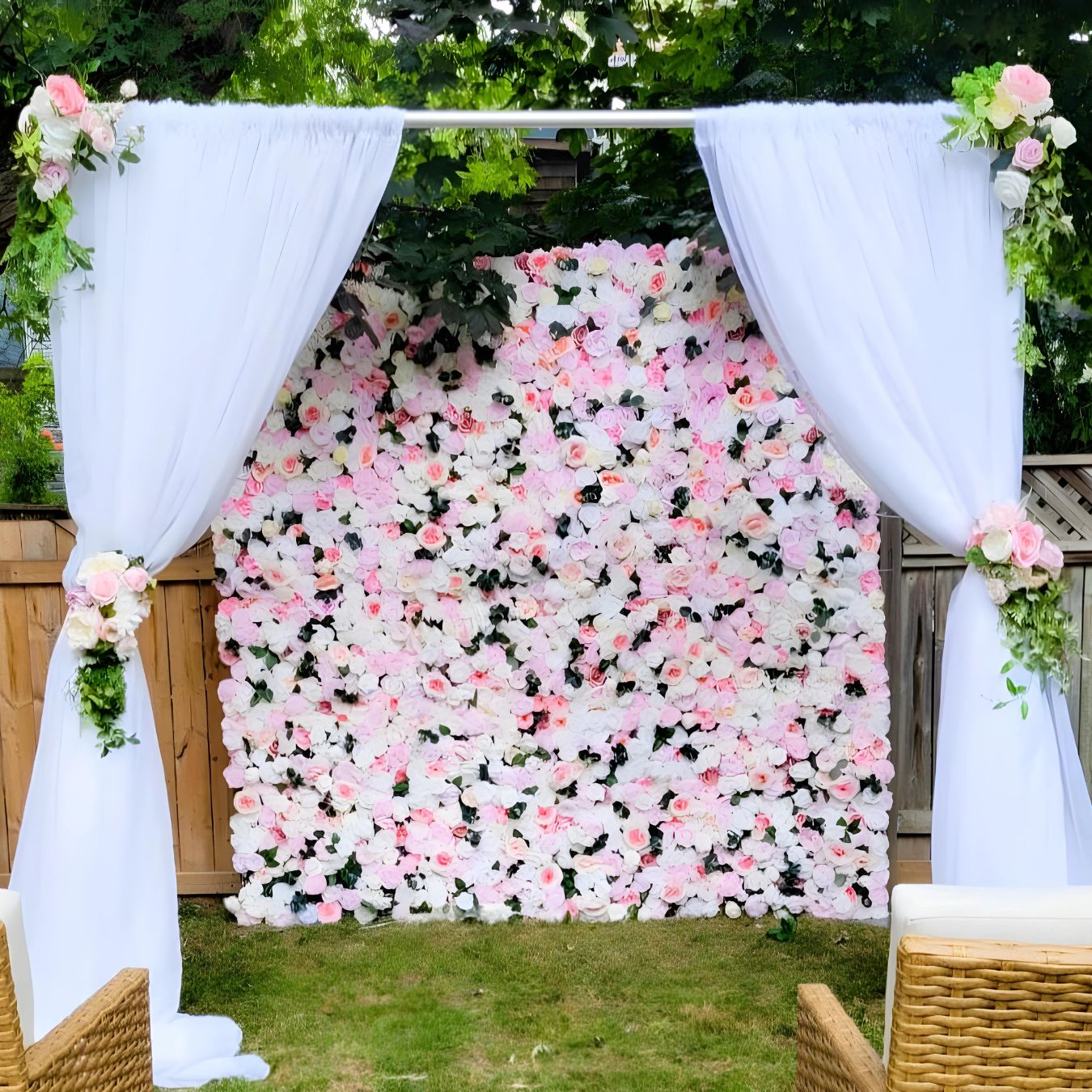 Mixed Flower Wall Backdrop