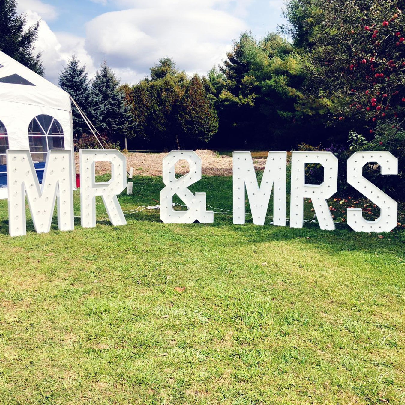 Mr & Mrs Marquee Letters