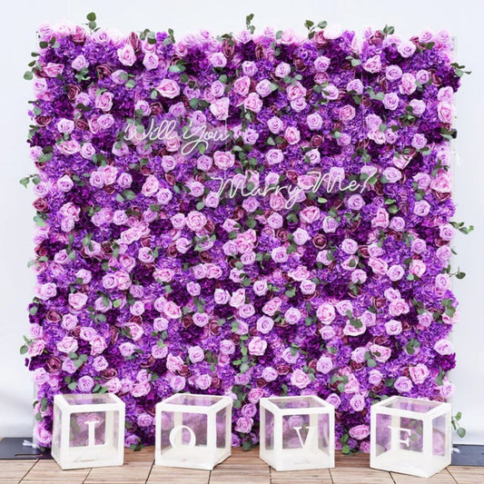 Purple Flower Wall
